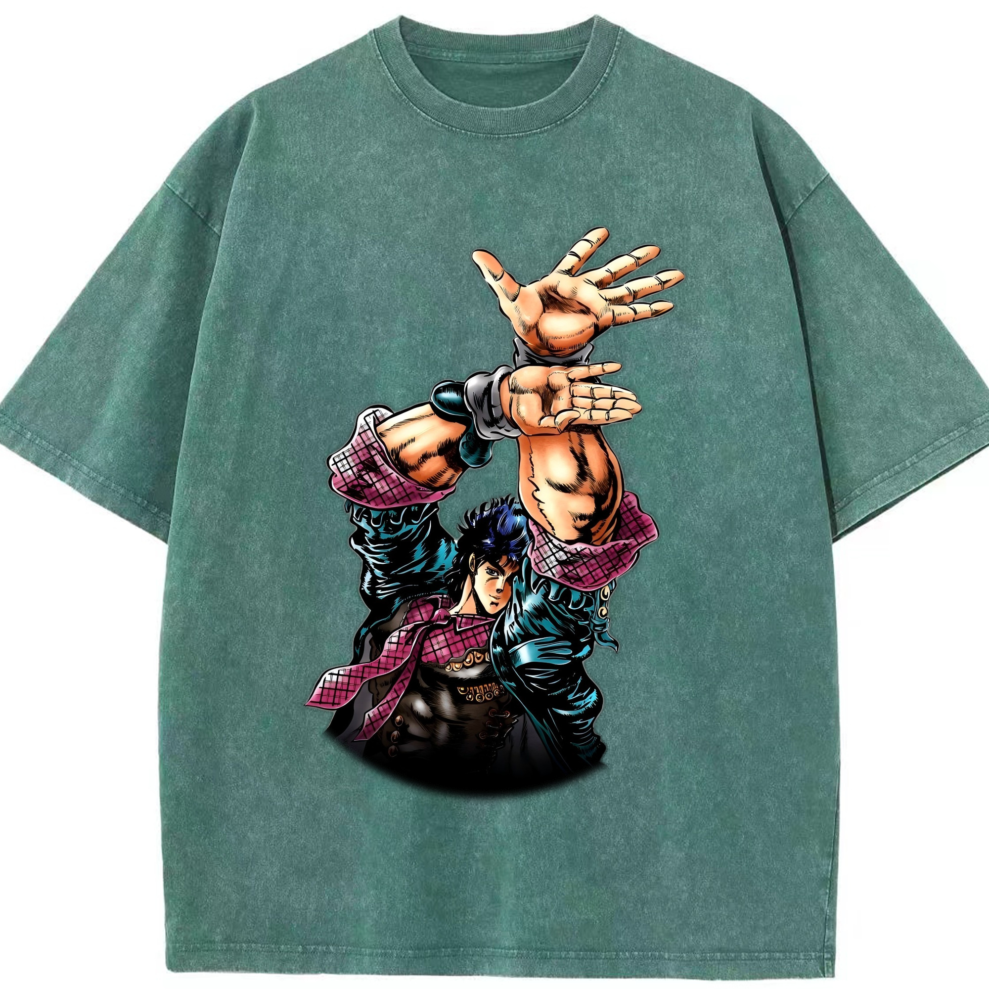 （画像用） ジョジョの奇妙な冒険 /ジョナサン?ジョースター JoJo's Bizarre Adventure Jonathan Joestar 綿100% ヴィンテージ風 半袖Tシャツ（フロントプリント）